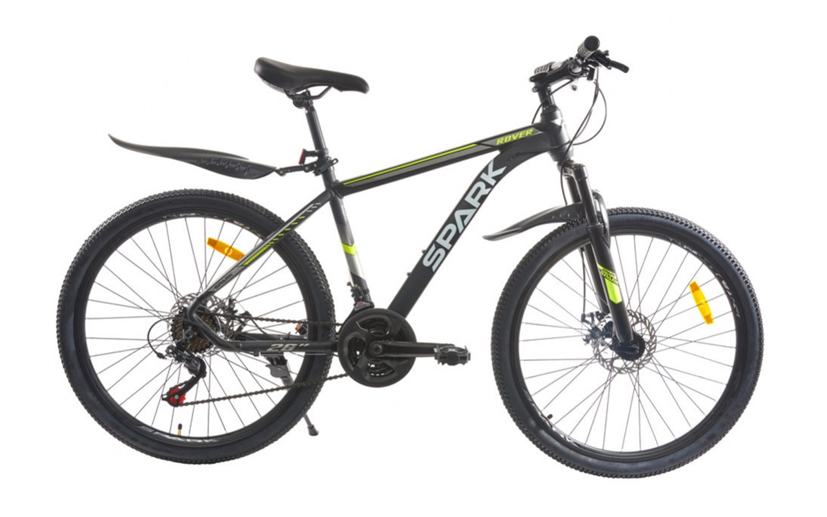 Фотография Велосипед SPARK ROVER 26" 2021, размер М, Черно-желтый